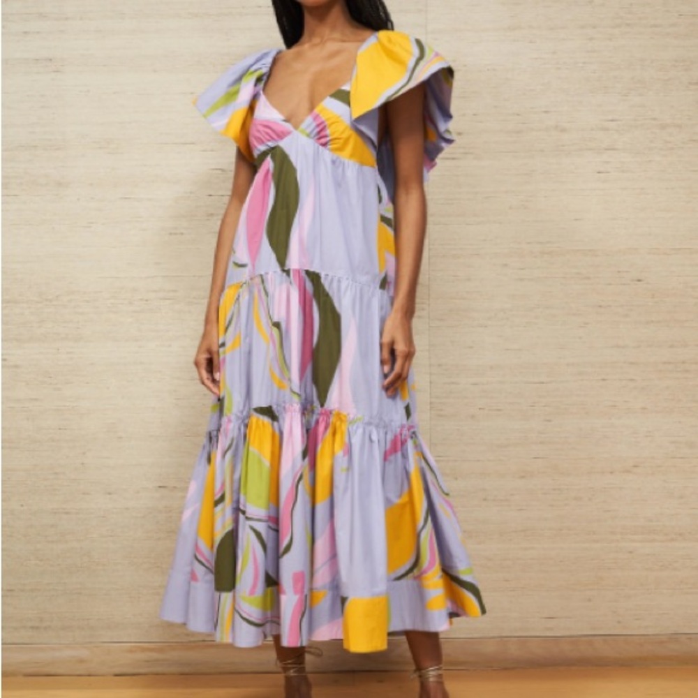 La Ligne Lavender Swirl Stella Dress